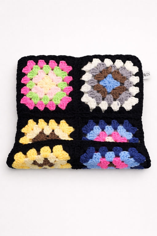 Flora Grid Crochet Cat Hat