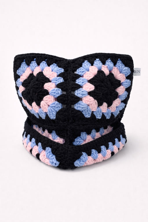Night Blossom Crochet Cat Hat