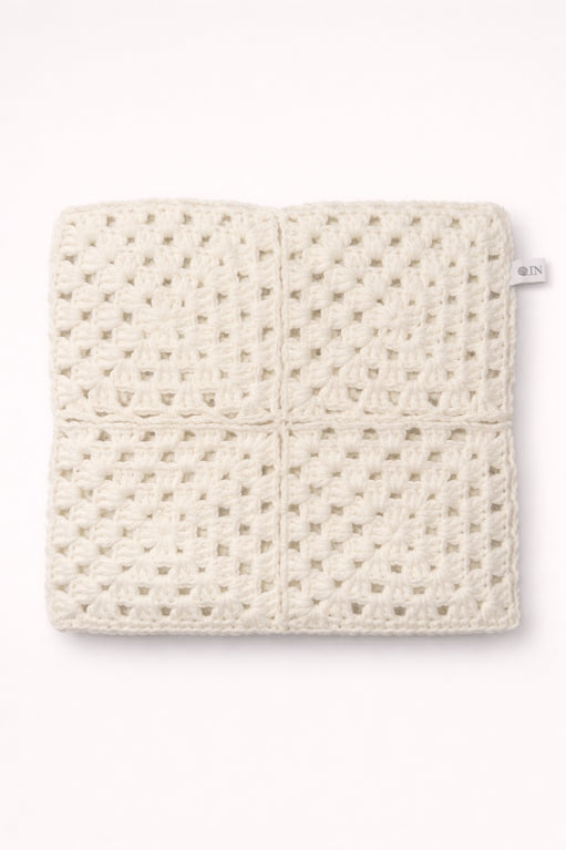 White Crochet Cat Hat