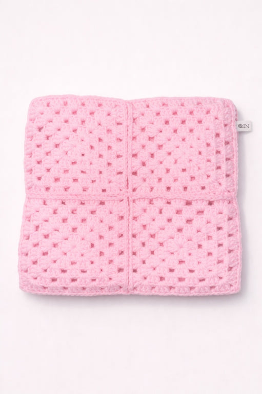 Pink Crochet Cat Hat